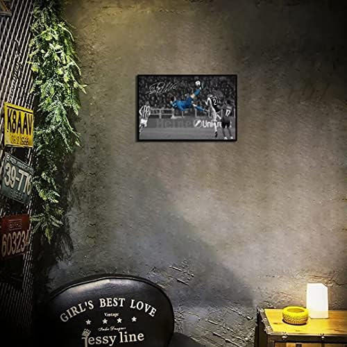 YHSGY плакат роналдо Платно, Без рамка 12x18 инча Звезда Футбол за Момчета Стените в Спалнята Стенен Плакат Мотивационни плакати за естетична стая