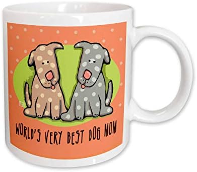 3dRose най-Добрата В света Чаша и за кучета със Собствени Мультяшными Малките и Домашни любимци, 11 Грама