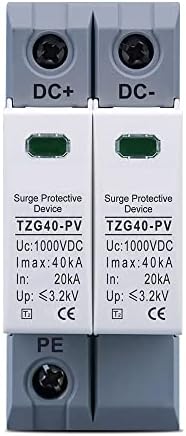 Автоматичен прекъсвач RFXCOM DC SPD 2P 600V 800V 1000V 20KA ~ 40ka DIN-рейк За защита от слънчева енергия на открито Устройство за защита от пренапрежение (Размер: DC 800V)