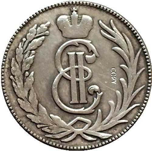 Монета на повикване Руски монети 15 цента 1764 г. Копие на 22 mm Копирна колекция Подаръци Колекция от монети