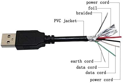 Marg USB Кабел за зареждане на КОМПЮТЪР, Кабел за компютър, Кабел за Logitech Wireless Performance Mouse MX 910-001105,