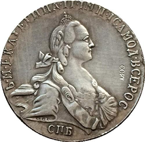 Руски Монети 1766 22 мм Копие за Домашния интериор на Офис