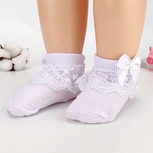 BQUBO/Чорапи за малки момичета, Завързана Чорап С Проушинами и Рюшами, Чорапи За новородени/Кърмачета/Деца, Лятото е