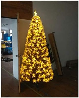 Коледно Дърво YUMUO Premium Gold, Луксозни Изкуствени Коледни Декорации от Коледното Бор с Метална Стойка, Празнична