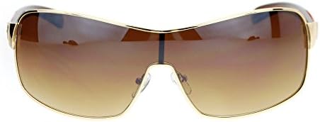 Мъжки Италиански Дизайнерски Модерни Слънчеви Очила Shield Pilot Sport Без Рамки от италианския Дизайнер