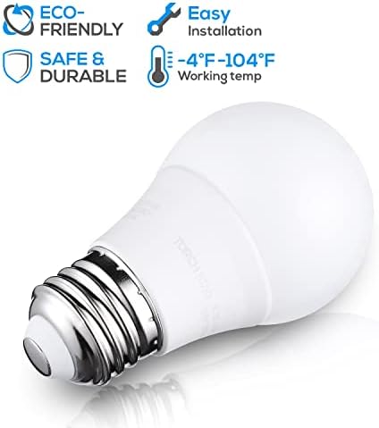 Led лампа за хладилник TORCHSTAR, Малки електрически крушки A15, С регулируема яркост, 3000 K, Warm White, 5,5 W, Еквивалентна на 40-Ватова Лампа за абсорбатори, Лампа за фризера E26 със ?