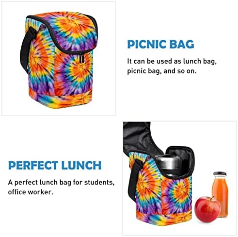 Дамски Чанта за обяд GUEROTKR, Кутия за Обяд за мъже, Дамски Кутия за Обяд, цветни, шарени, навити художествен модел