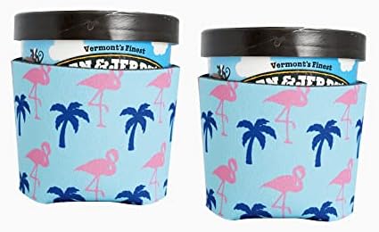 Кулата от 2 опаковки палмово сладолед в чаша. (2 бр.) Симпатична обнимашек от пинта сладолед. Аксесоари за сладолед.