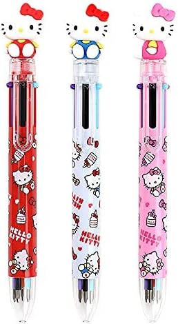Химикалка писалка Hello Kitty 0,7 мм, 6 цвята, многоцветен, с изображение на Hello Kitty, 1 бр. (син)
