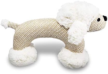 Снежинка, Бялата Овчарка, Играчка за кучета - Плетени Плюшени играчки за кучета с пищалкой – Играчки за възрастни, и
