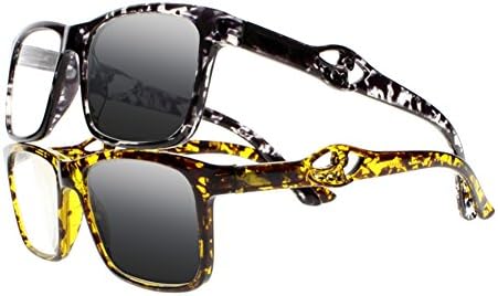 Преходни Фотохромичните Модни Очила За четене Big Nerd на Онази UV400 Слънчеви Очила За четене