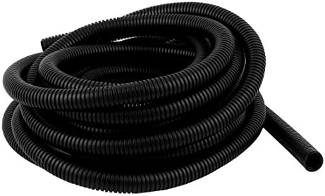 IIVVERR Гъвкава тръба от гофрирана тел 21,5 x 17,5 мм, Кабелна тръба 7 м (Tubo de conducto кабелна плисирани гъвкава