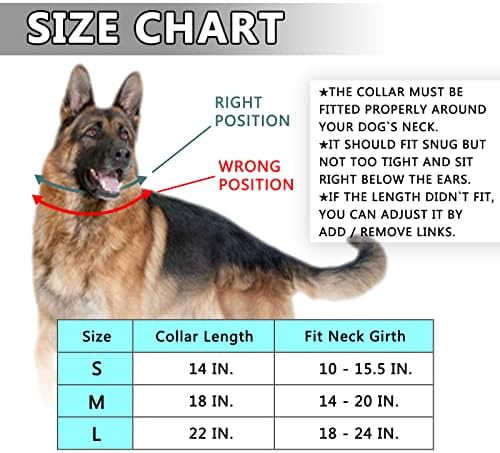 Нашийник с шипове за кучета (размер M), Регулируема Тренировъчен нашийник за кучета с быстросъемной катарама за малки