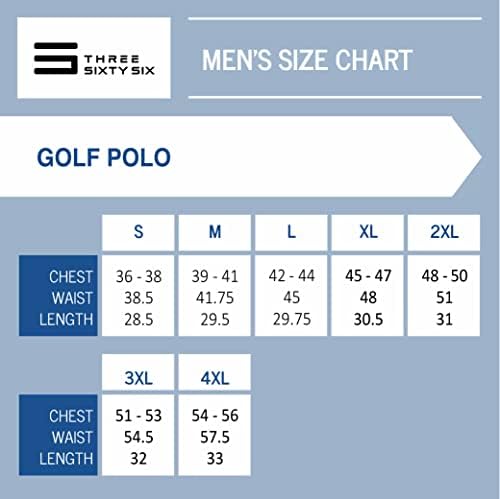 Мъжки ризи за голф Three Sixty Six - Поло сухо, намаляване с къс ръкав, Спортни и Ежедневни тениска с яка