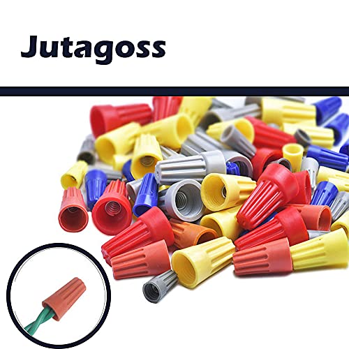 Jutagoss 100 БР. Съединители за Електрически Кабели Спирални Клеми Тип SP3 за проводници с Диаметър от 2,25-5,5 мм2 с