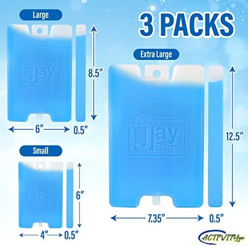 Пакети с лед ACTIVITYya за пакети с ланчем – Пакети с лед е за обяд кутии – 3 размера: малки, големи, много големи -