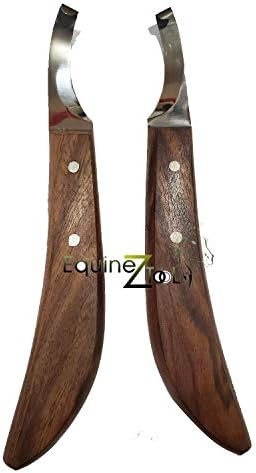 Комплект ножове за копитата на Ковача Equinez Инструменти от неръждаема стомана с Остър нож за лява и Дясна ръка