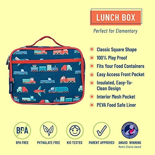 Случайна чанта за обяд Wildkin Kids и комплект Чадъри за всяко време и хранене (Транспортиране)