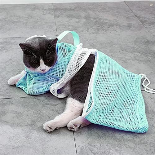 Чанта за къпане на котки GILIGEGE, Защита от надраскване, Чанта за Грижа за котки и за Къпане, Подрязване на нокти, Прием