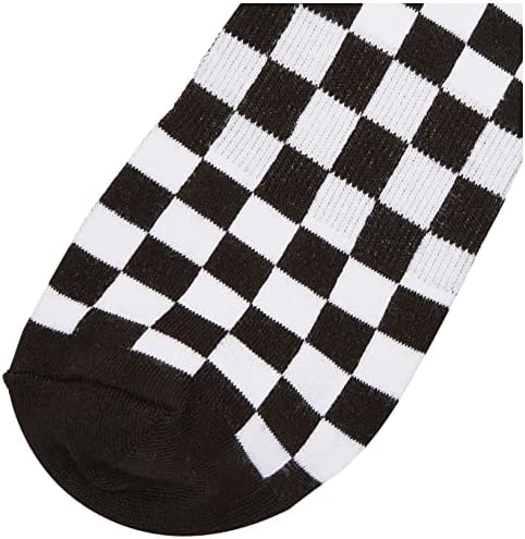 Чорапи K. Bell, мъжки чорапи за екипажа с геометричен дизайн, Новост, в клетката (черно / бяло), обувки Размер: 6-12