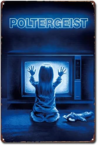 Полтъргайст 80-те Класически Постери на филми на Ужасите Тенекеджия Означения в Ретро стил от Метални Кутии за Бар, Пъб,
