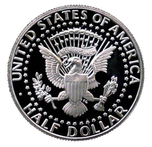 Монетен двор на САЩ с плакированным доказателство Кенеди на полдоллара 2010 г.