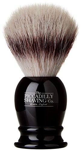 The Piccadilly Shaving Company 171 Синтетична Коса за бръснене с имитация на Язовец, Черна, 150 Грама
