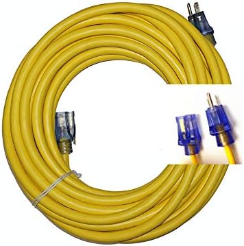 Удължителен кабел 12 Калибровочный 40 фута Тежкотоварни Външен удължител 40 фута 12/3 Вътрешен Външен удължител 125 В,