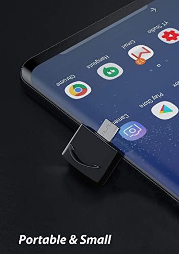 USB Адаптер C за свързване към USB конектора (2 опаковки), съвместим с Samsung Galaxy View 2 за OTG със зарядно устройство