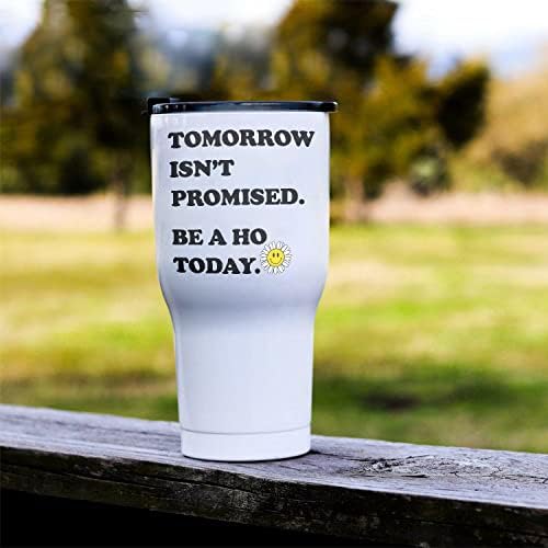 Чаша CavaStar утрешния ден не е обещан, независимо Дали Стръмен Днес - Мотивационен Пътен чаша От неръждаема стомана,
