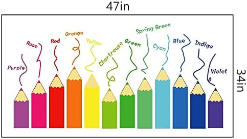 Цветни Стикери за стена за детска стая, 12 Цвята, Големи Обучение Стикери за Стена, Цветен Детски Стенен Ъглов Декор