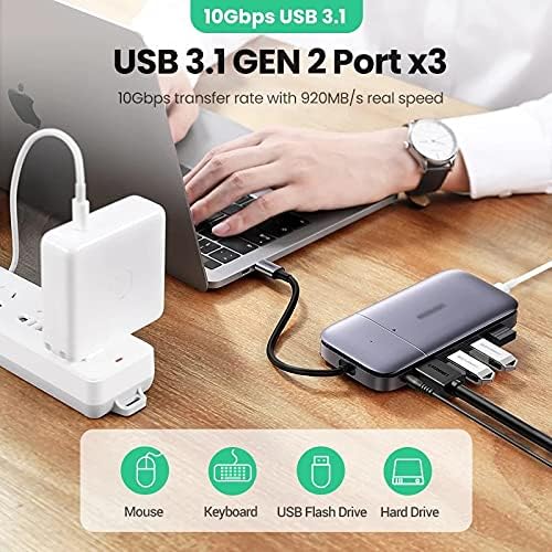 HGVVNM C USB ХЪБ USB Type C 3,1 до M. 2 B-Key HDMI 4K 60Hz, USB 3,1 10 Gbit/С USB C HDMI КОНЦЕНТРАТОР Газа