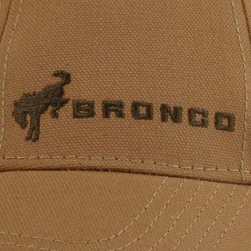 Бейзболна шапка на Ford Bronco, Регулируем Патешки шапка с 6 вложки, Кафяв
