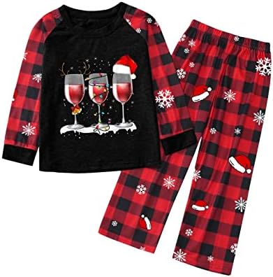 Празнични Пижамные Панталони за семейството, Еднакви Комплекти, Семейни Коледни Пижам, Еднакви Пижами в клетката за семейството
