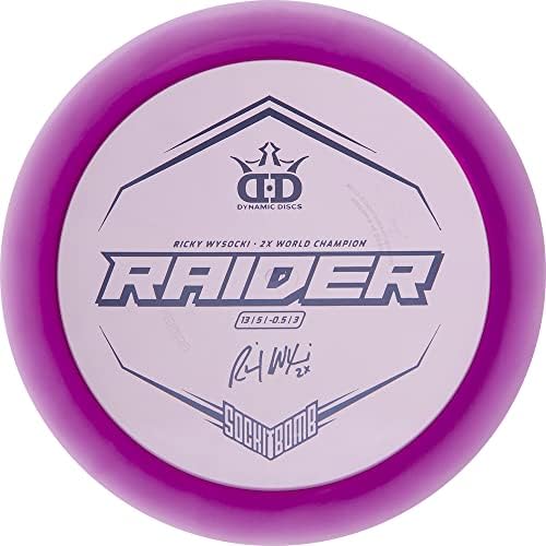Динамични дискове Лимитированная серия Рики Wysocki Sockibomb Ясен Ice Raider Distance Driver Disc Golf игрища [Цветове могат да се различават]