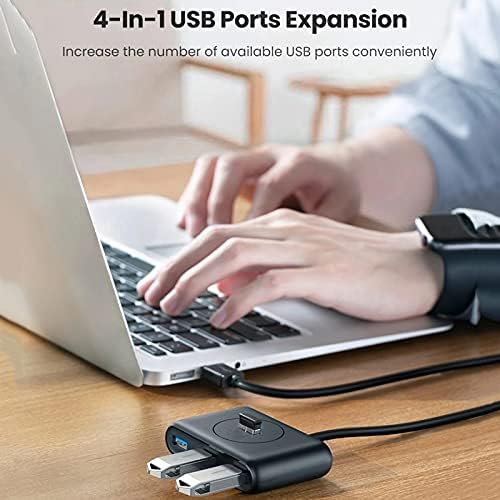 LIUZH USB 3.0 Концентратор, USB Хъб, 4-Портов USB 3.0 на Спецификацията за USB Сплитер за Твърди дискове, USB Флаш Устройство
