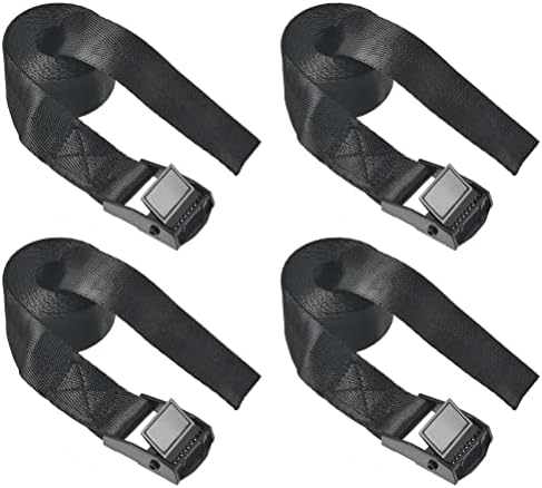 BUYGOO 4 опаковки Съединителни предпазни колани с катарами, 1 x 59, Стягивающие колани с кулачковыми катарами, Тежкотоварни