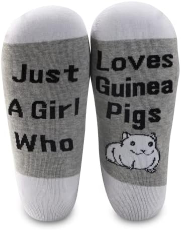 JNIAP Просто Момиче, Което Обича Морски Свинчета Забавни Чорапи Подарък Фен на Морските Свинчета Подарък за Притежателя