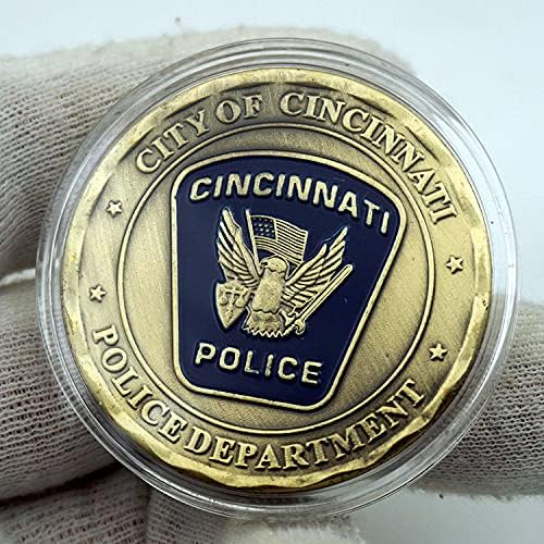 Полицейско управление на град Синсинати в Съединените Щати са подбрани Сувенирни Монета С Медна покритие Възпоменателна монета