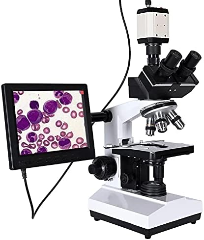 YASEZ Професионален Лаборатория за Биологичен тринокулярный Микроскоп с Увеличение 2500X + USB Електронна Цифрова CCD-Камера