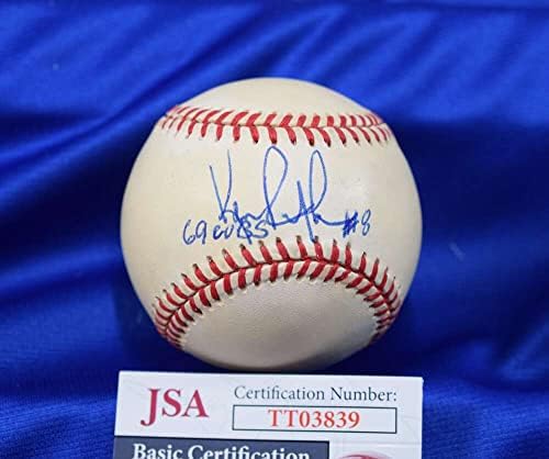 Кен Рудолф 1969 Къбс Сертификат за JSA Автограф, Подписан от Националната Лига бейзбол