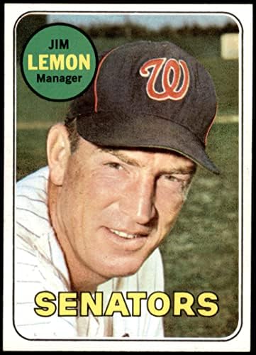 1969 Topps # 294 Джим Лемон Вашингтон Сенатърс (Бейзболна карта) в Ню Йорк Сенатърс