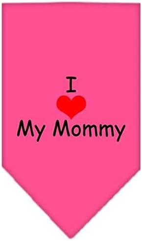 Mirage Pet Products Кърпа с Трафаретным принтом I Heart My Mommy за домашни любимци, Малка, Черна