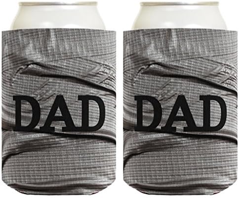 Подарък за Деня на бащата за татко или Дядо с Забавен Модел от тиксо, 2 опаковки от Консервени Кутии, Охладители за напитки, Кулата, тиксо