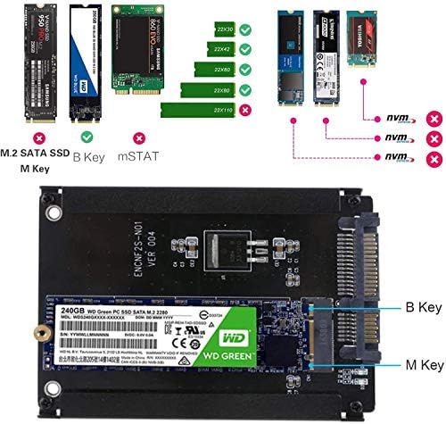 Карта на адаптера BEYIMEI M. 2 NGFF на SATA твърди дискове M. 2 NGFF SSD 2.5 sata III ssd, SATA B-M Key M. 2 SSD 2.5