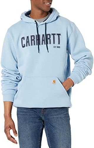 Мъжки hoody Carhartt Свободно намаляване от филц средно тегло с Графичен логото на Carhartt