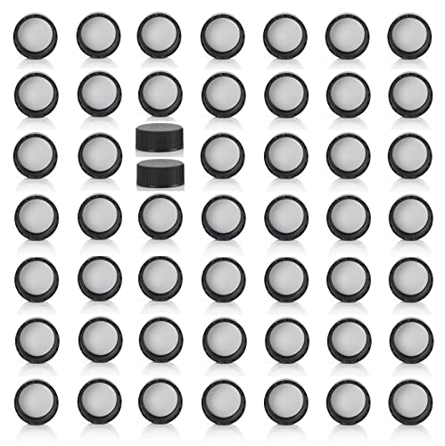 Magnakoys Черни шапки с непрекъсната резба 24-400 за флакона (24-400, черни, 6)
