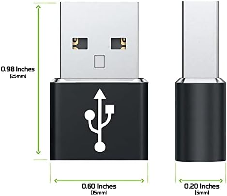 Бърз USB адаптер-C за свързване към USB конектора на Samsung SM-T595 за зарядни устройства, синхронизация, OTG-устройства,