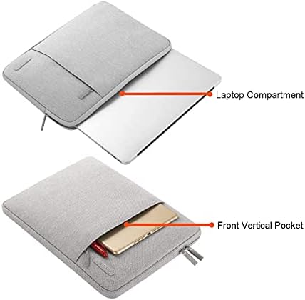 Пластмасов твърд калъф MOSISO и чанта с вертикален ръкави от полиестер, Полиестер вертикална чанта, съвместима с MacBook
