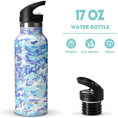 OEELINN Бутилка за Вода на 17 унции-Запечатани Термокружка с Двойни Стени от Неръждаема Стомана С Вакуумна Изолация за